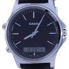Casio Analog Digital Black Dial Leather Strap MTP-VC01L-1E MTPVC01L-1 Mens Watch