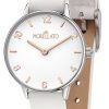 Morellato Ninfa White Dial Leather Strap Quartz R0151141529 Womens Watch