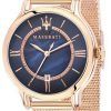 Maserati Epoca Black Dial Rose Gold Tone Stainless Steel Quartz R8853118513 100M Womens Watch