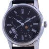 Orient Sun  Moon Black Dial Leather Strap Automatic RA-AK0010B00C Mens Watch