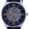 Skagen Holst Black Skelton Dial Leather Strap Automatic SKW6735 Mens Watch