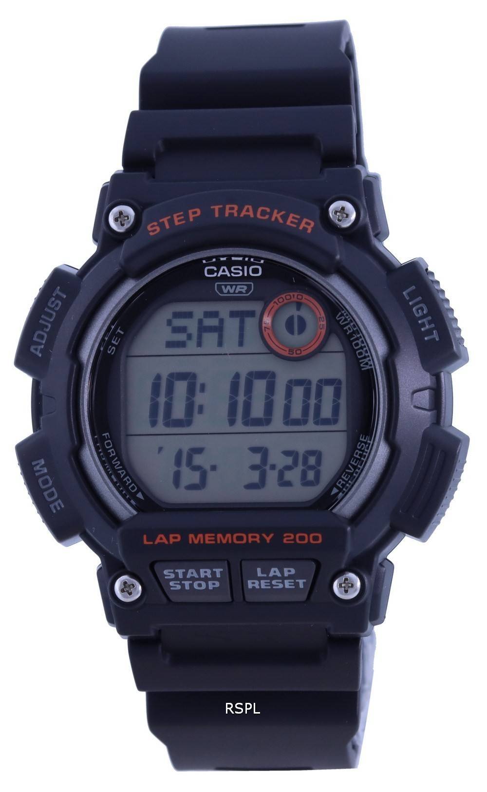 Casio Youth Digital Resin Strap WS-2100H-1A WS2100H-1 100M Mens Watch