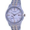 Citizen White Dial Two Tone Stainless Steel Eco-Drive AW7004-57A 100M Men's Watch