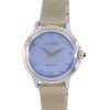 Citizen Ceci Diamond Accents Gold Tone Stainless Steel Mesh Eco-Drive EM0794-54D Women's Watch