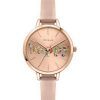 Oui & Me Petite Fleurette Rose Gold Sunray Dial Leather Strap Quartz ME010009 Women's Watch