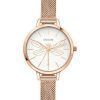 Oui & Me Petite Amourette White Dial Rose Gold Tone Stainless Steel Quartz ME010046 Women's Watch