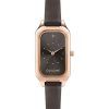 Oui & Me Finette Rose Dark Grey Dial Leather Strap Quartz ME010116 Women's Watch