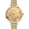 Oui & Me Grande Fleurette Gold Tone Stainless Steel Quartz ME010151 Women's Watch
