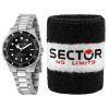 Sector 230 Black Dial Stainless Steel Quartz R3253161529 100M Women's Watch
