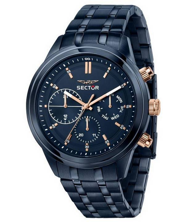 Sector 670 Blue Sunray Dial Stainless Steel Quartz R3253540005 Men's Watch