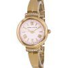 Anne Klein Gold Tone Crystal Accents Purple Dial Quartz 2244LVST Womens Watch