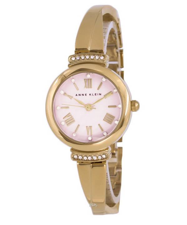 Anne Klein Gold Tone Crystal Accents Purple Dial Quartz 2244LVST Womens Watch 1 Anne Klein Gold Tone Crystal Accents Purple Dial Quartz 2244LVST Womens Watch