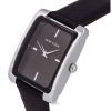 Anne Klein Leather Black Dial Quartz 2707BKBK Womens Watch