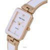 Anne Klein Diamond Accent Two Tone White Dial Quartz 3636WTRG Womens Watch