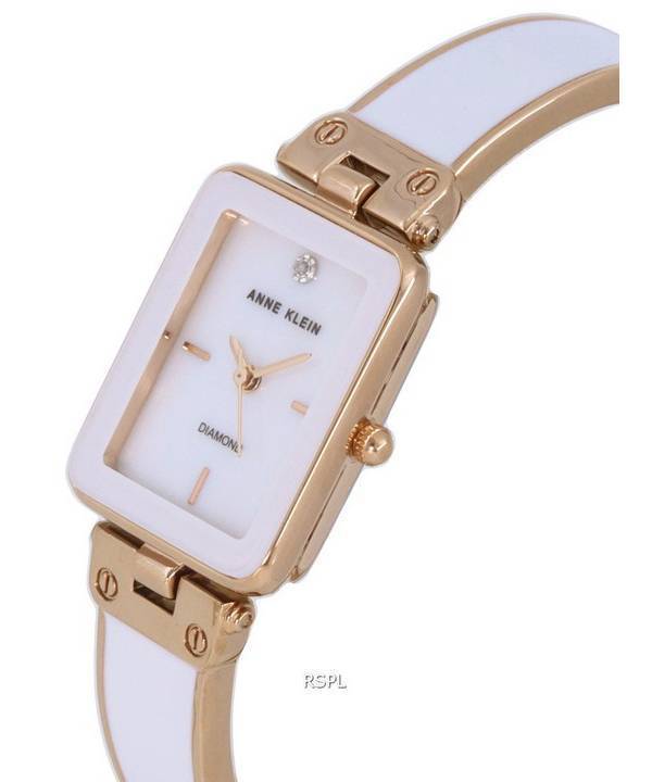Anne Klein Diamond Accent Two Tone White Dial Quartz 3636WTRG Womens Watch 2 Anne Klein Diamond Accent Two Tone White Dial Quartz 3636WTRG Womens Watch