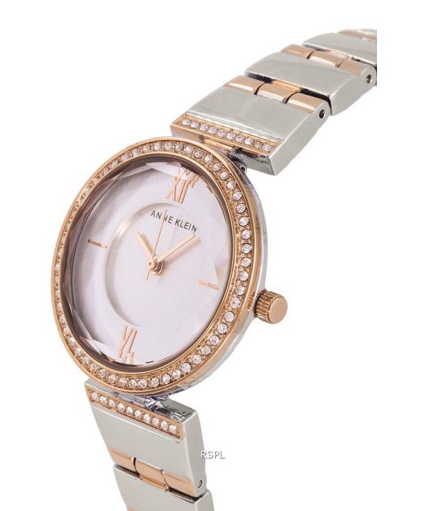 Anne Klein Crystal Accents Silver Dial Quartz 3903SVRT Womens Watch 2 Anne Klein Crystal Accents Silver Dial Quartz 3903SVRT Womens Watch