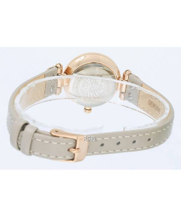 Anne Klein Leather Taupe Dial Quartz 9442RGTP Womens Watch