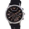 Emporio Armani Chronograph Leather Black Dial Quartz AR11431 Mens Watch