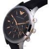 Emporio Armani Chronograph Leather Black Dial Quartz AR11431 Mens Watch