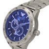 Emporio Armani Stainless Steel Blue Open Heart Dial Automatic AR60052 Mens Watch