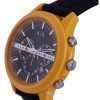 Armani Exchange Hampton Chronograph Silicon Black Dial Quartz AX2438 Mens Watch