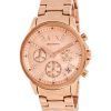 Armani Exchange Chronograph Rose Gold Tone Dial Quartz AX4326 Womens Watch