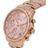Armani Exchange Chronograph Rose Gold Tone Dial Quartz AX4326 Womens Watch
