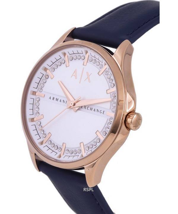 Armani Exchange Leather White Dial Quartz AX5260 Womens Watch 2 Armani Exchange Leather White Dial Quartz AX5260 Womens Watch