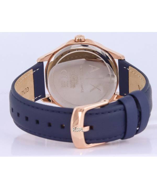 Armani Exchange Leather White Dial Quartz AX5260 Womens Watch 3 Armani Exchange Leather White Dial Quartz AX5260 Womens Watch