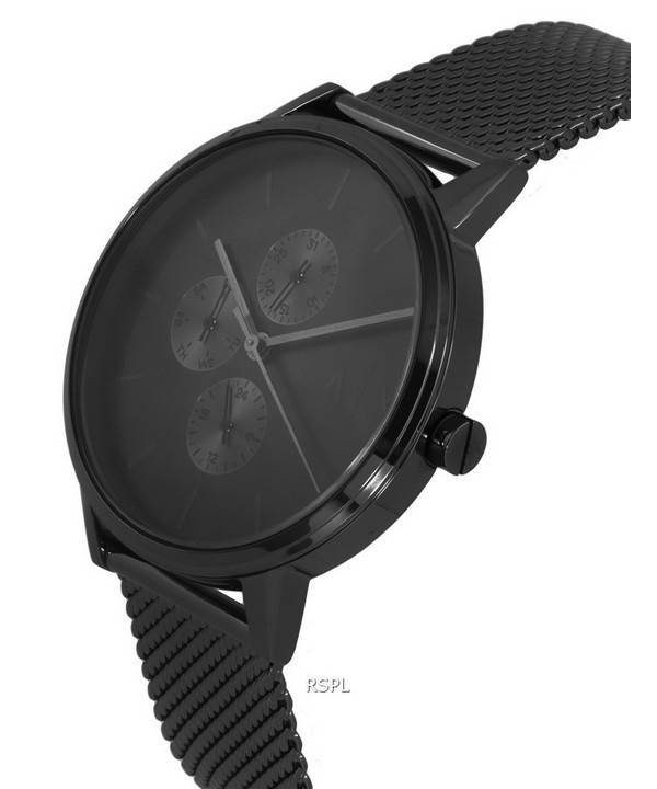 Armani Exchange Multifunction Gunmetal-Tone Stainless Steel Mesh Quartz AX7129SET Mens Watch 3 Armani Exchange Multifunction Gunmetal-Tone Stainless Steel Mesh Quartz AX7129SET Mens Watch