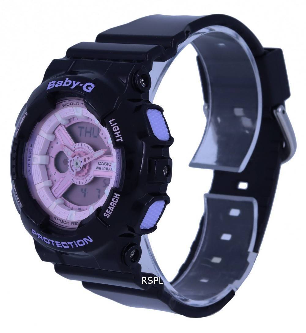 Casio Baby-G Aurora Borealis Analog Digital Pink Dial Quartz BA-110PL-1A BA110PL-1 100M Womens Watch