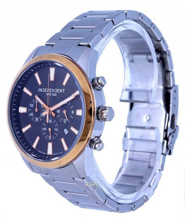 Independent Chronograph Stainless Steel Black Dial Quartz BA4-124-51 Independent Chronograph Stainless Steel Black Dial Quartz BA4-124-51.G 100M Mens Watch