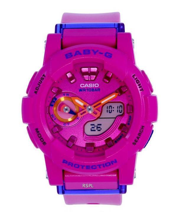 Casio Baby-G Analog Digital Resin Quartz BGA-185FS-4A Casio Baby-G Analog Digital Resin Quartz BGA-185FS-4A.G BGA185FS-4 100M Womens Watch