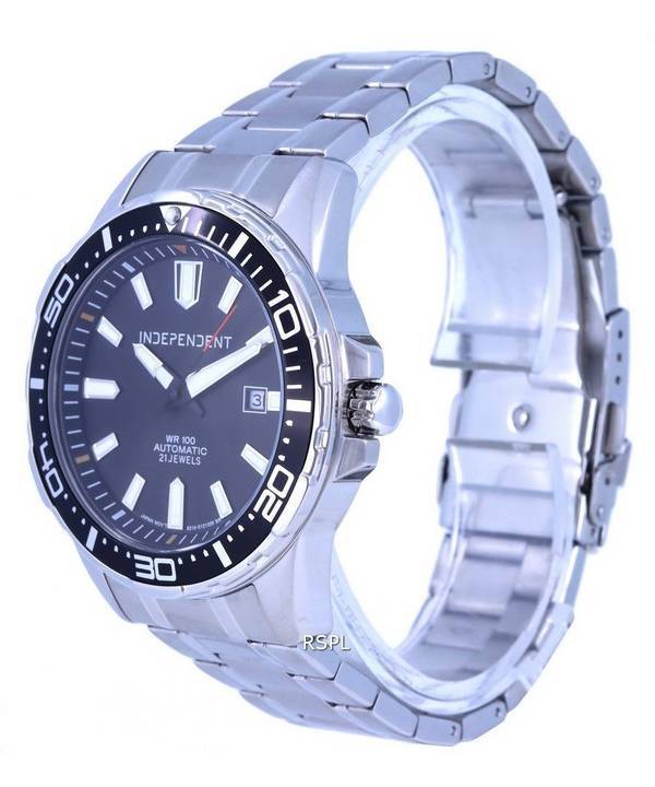 Independent Stainless Steel Black Dial Automatic BJ4-418-51 Independent Stainless Steel Black Dial Automatic BJ4-418-51.G 100M Mens Watch