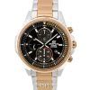 Casio Edifice Black Dial Two Tone Quartz EFR-S572GS-1A EFRS572GS-1 100M Men's Watch