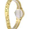 Citizen Crystal Accents Gold Tone Stainless Steel Black Dial Quartz EJ6132-55E.G Womens Watch