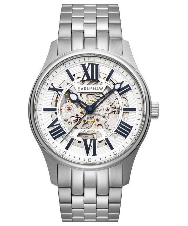 Thomas Earnshaw Simpson Dover White Skeleton Dial Automatic ES-8240-11 Mens Watch