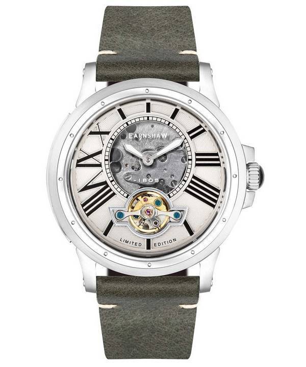 Thomas Earnshaw Bertha Limited Edition Open Heart Skeleton Dial Automatic ES-8244-02 Mens Watch