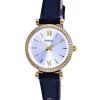 Fossil Carlie Crystal Accents Leather Silver Dial Quartz ES5127 Womens Watch