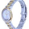 Citizen Diamond Accents Two Tone Stainless Steel Silver Dial Eco-Drive EX1124-52D.G Womens Watch