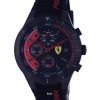 Ferrari Scuderia Chronograph Analog Silicon Black Dial Quartz F0830260.G Mens Watch