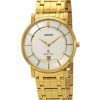 Orient Classic Gold Tone Stainless Steel White Dial Quartz FGW01001W0 Unisex Watch