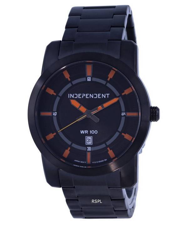 Independent Stainless Steel Black Dial Quartz IB5-446-53 Independent Stainless Steel Black Dial Quartz IB5-446-53.G 100M Mens Watch