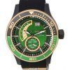 Invicta Sea Vulture Black Silicone Green Dial Quartz 37244 100M Mens Watch