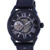 Invicta Vintage Skeleton Leather Black Dial Mechanical INV38164 100M Mens Watch