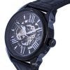 Invicta Vintage Skeleton Leather Black Dial Mechanical INV38164 100M Mens Watch
