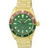 Invicta Pro Diver Zager Exclusive Gold Tone Green Dial Automatic Divers 40489 200M Mens Watch