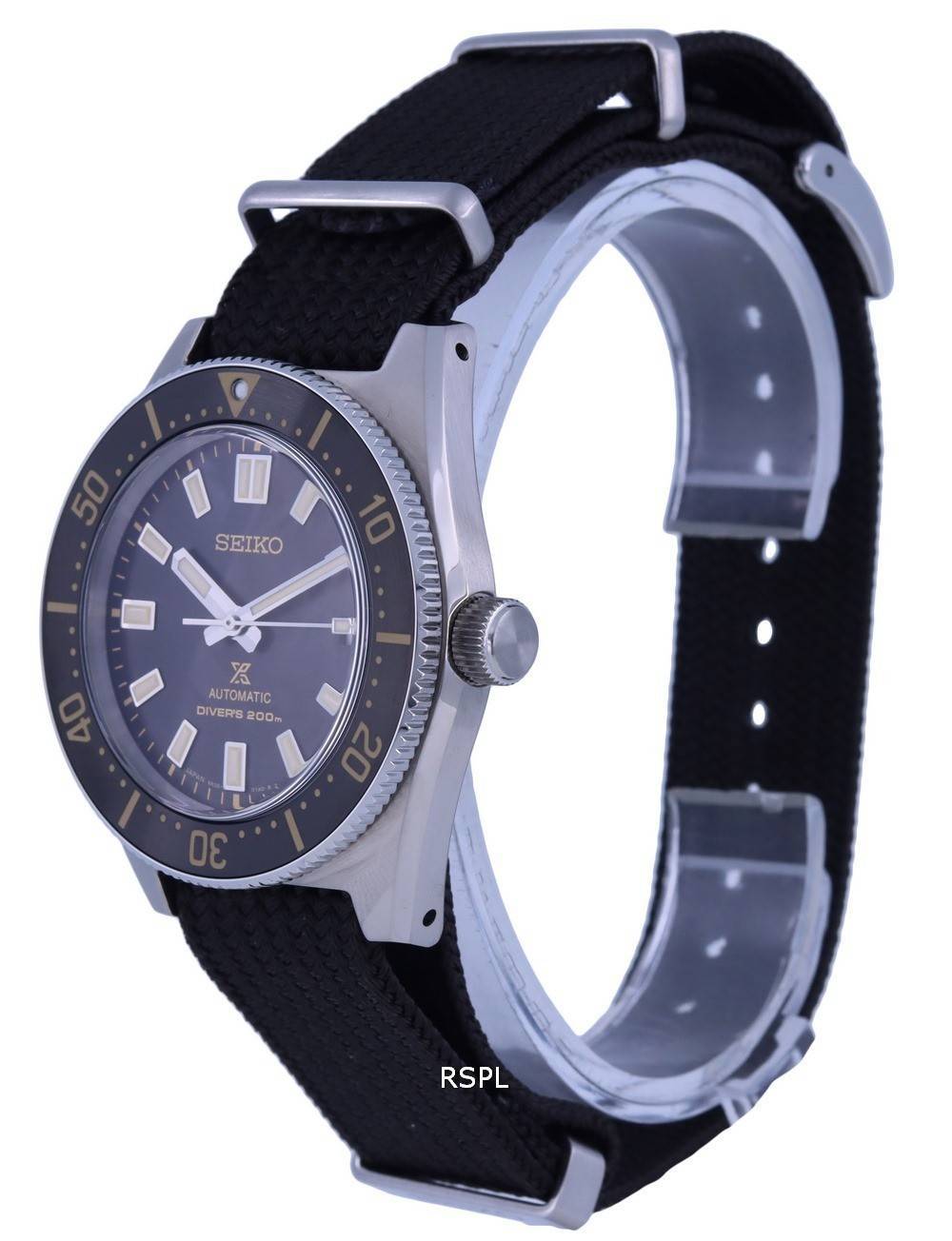 Seiko Prospex Divers Polyester Black Dial Automatic SPB239J1 200M Mens Watch