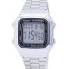 Refurbished Casio Vintage Digital Stainless Steel Quartz A178WA-1ADF A178WA-1 Men's Watch