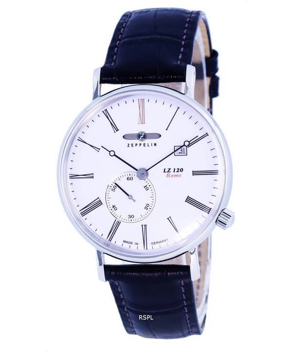 Zeppelin LZ120 Rome Leather Strap White Dial Quartz 7134-1 71341 Mens Watch 1 Zeppelin LZ120 Rome Leather Strap White Dial Quartz 7134-1 71341 Mens Watch